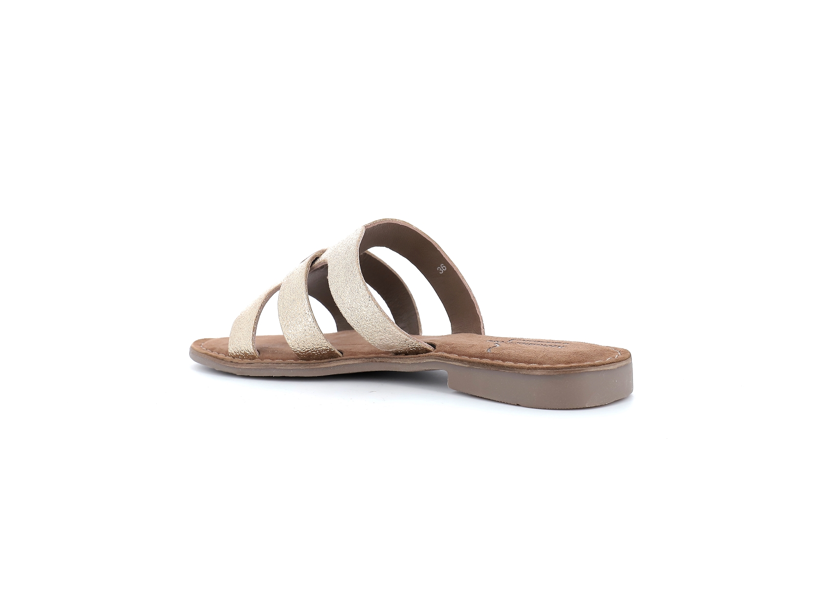 Metamorf ose-LACKY Cuir Or