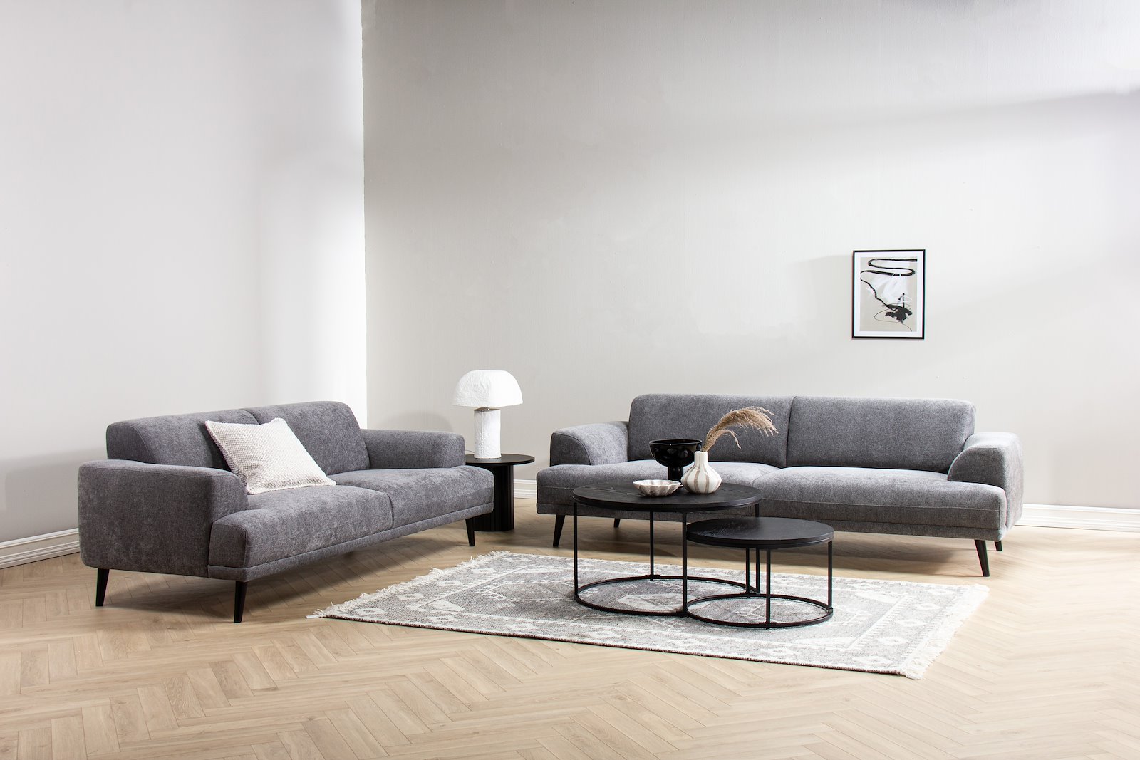 Nest 2,5-seter Tekstil Storm 97 Grey