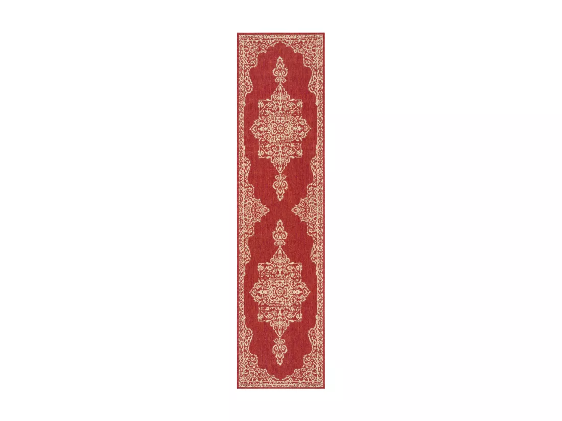Tapis Red & Creme 61 X 244 cm - Tropea