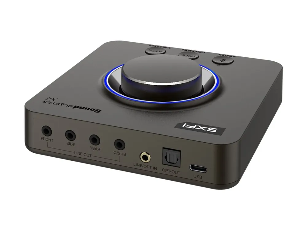 Creative Sound Blaster X4 - Lydkort - 24 bit - 192 kHz - 114 dB SNR - stereo - USB-C