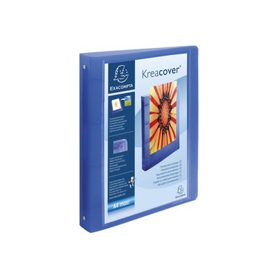 Exacompta Kreacover Chromaline - Classeur à anneaux personnalisable - Dos 40 mm - A4 Maxi - pour 225 feuilles - disponible dans différentes couleurs