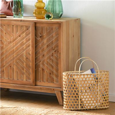 Panier tressé en bambou