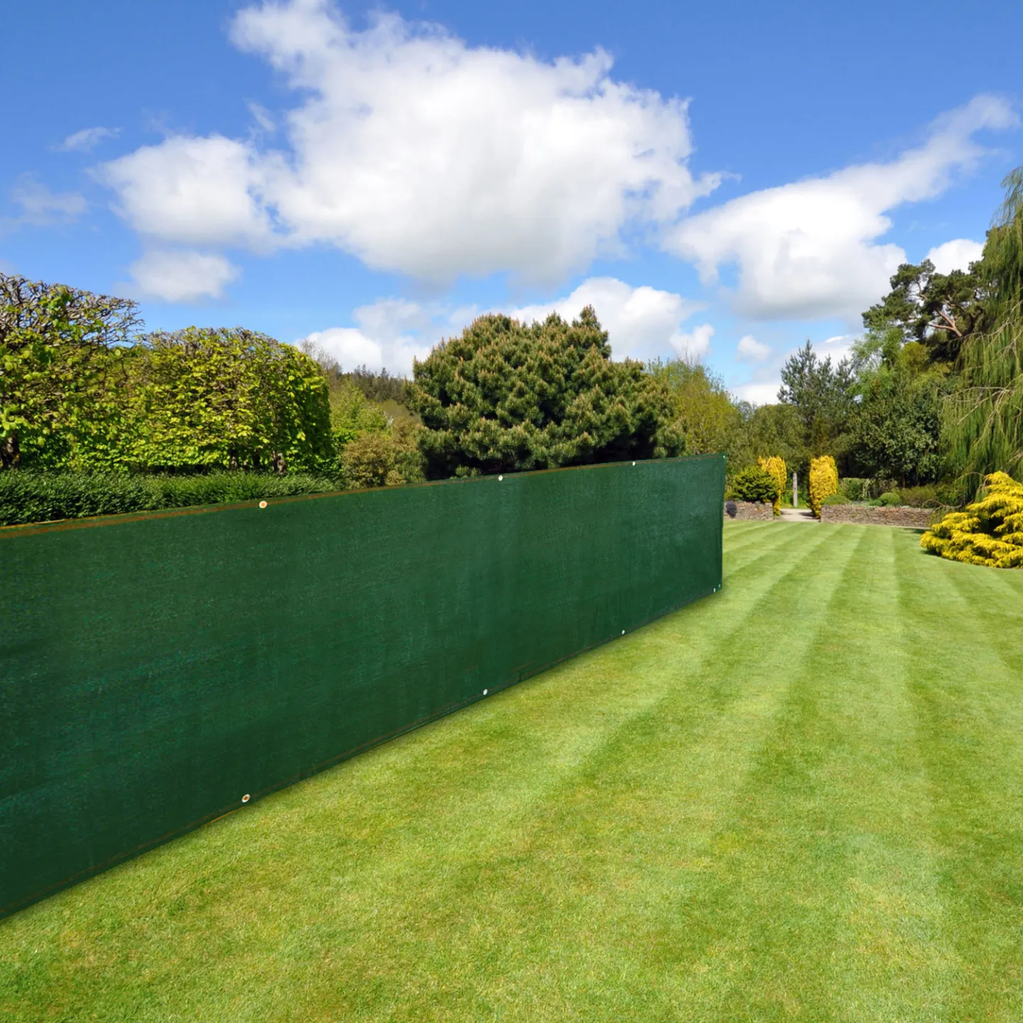Brise vue occultant 1,5 x 10 M vert 400 gr/m² haut de gamme