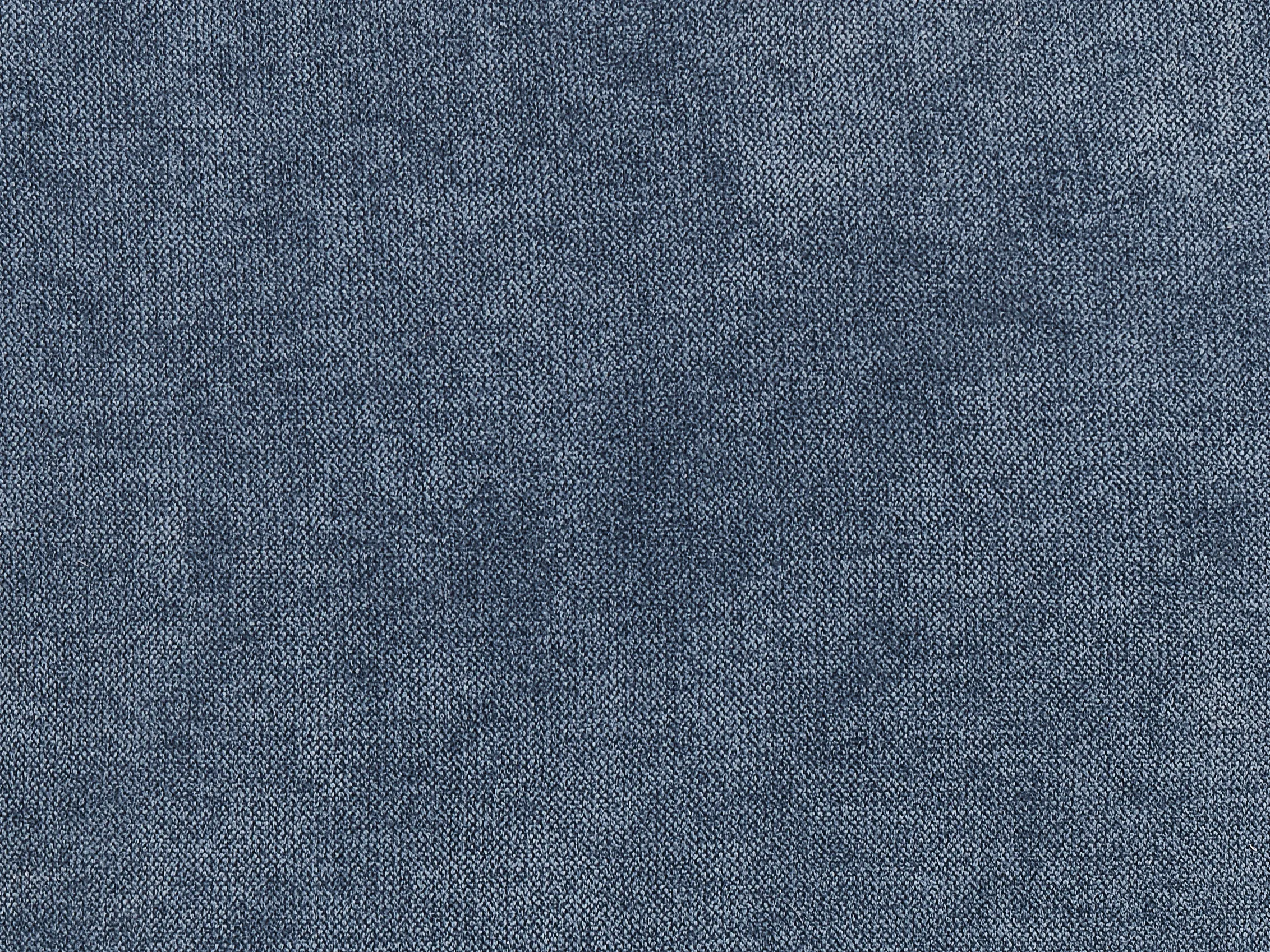 Bank 3-zits AVESTA Stof Donkerblauw met ottomaan