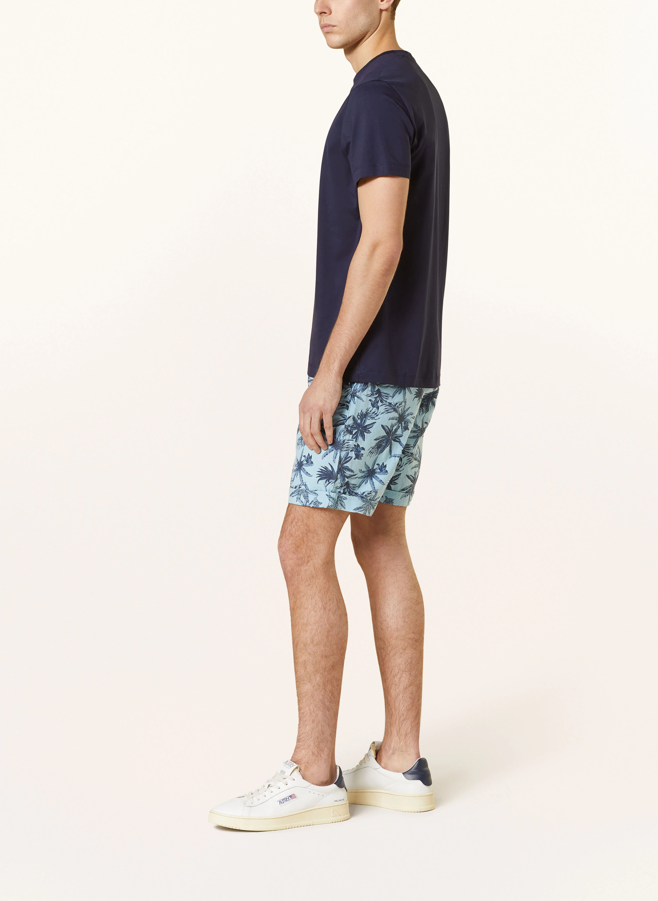 STROKESMAN'S Shorts Slim Fit mit Leinen