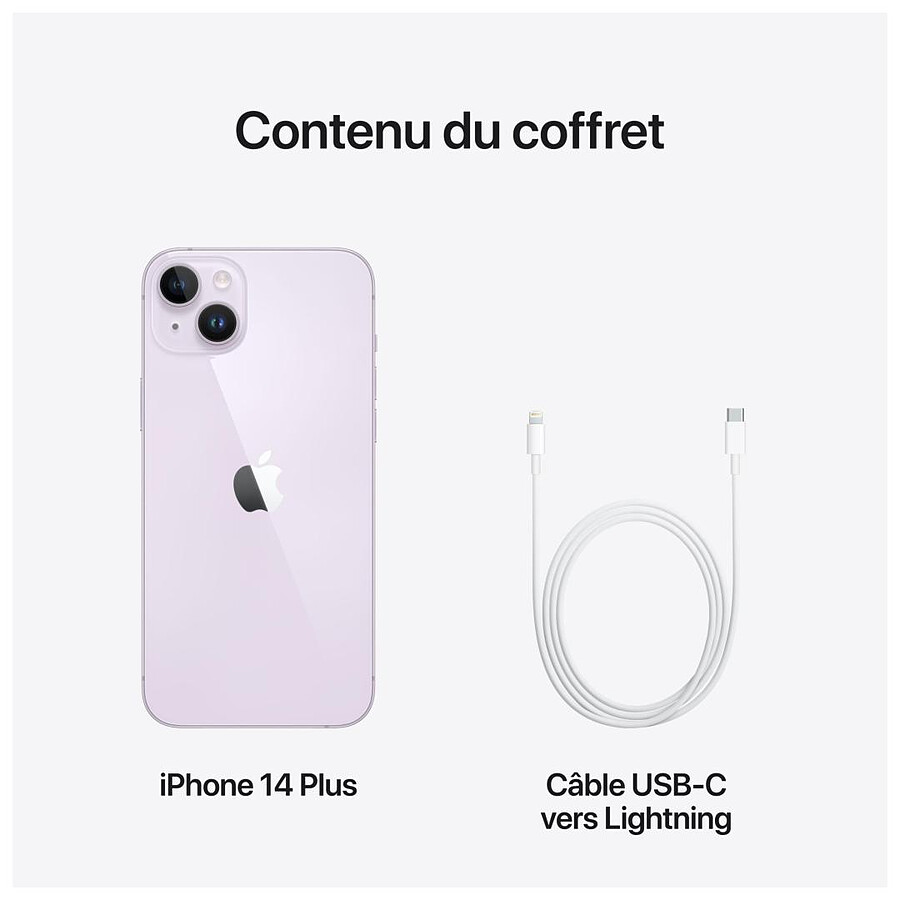Apple iPhone 14 Plus Mauve - 128 Go · Reconditionné