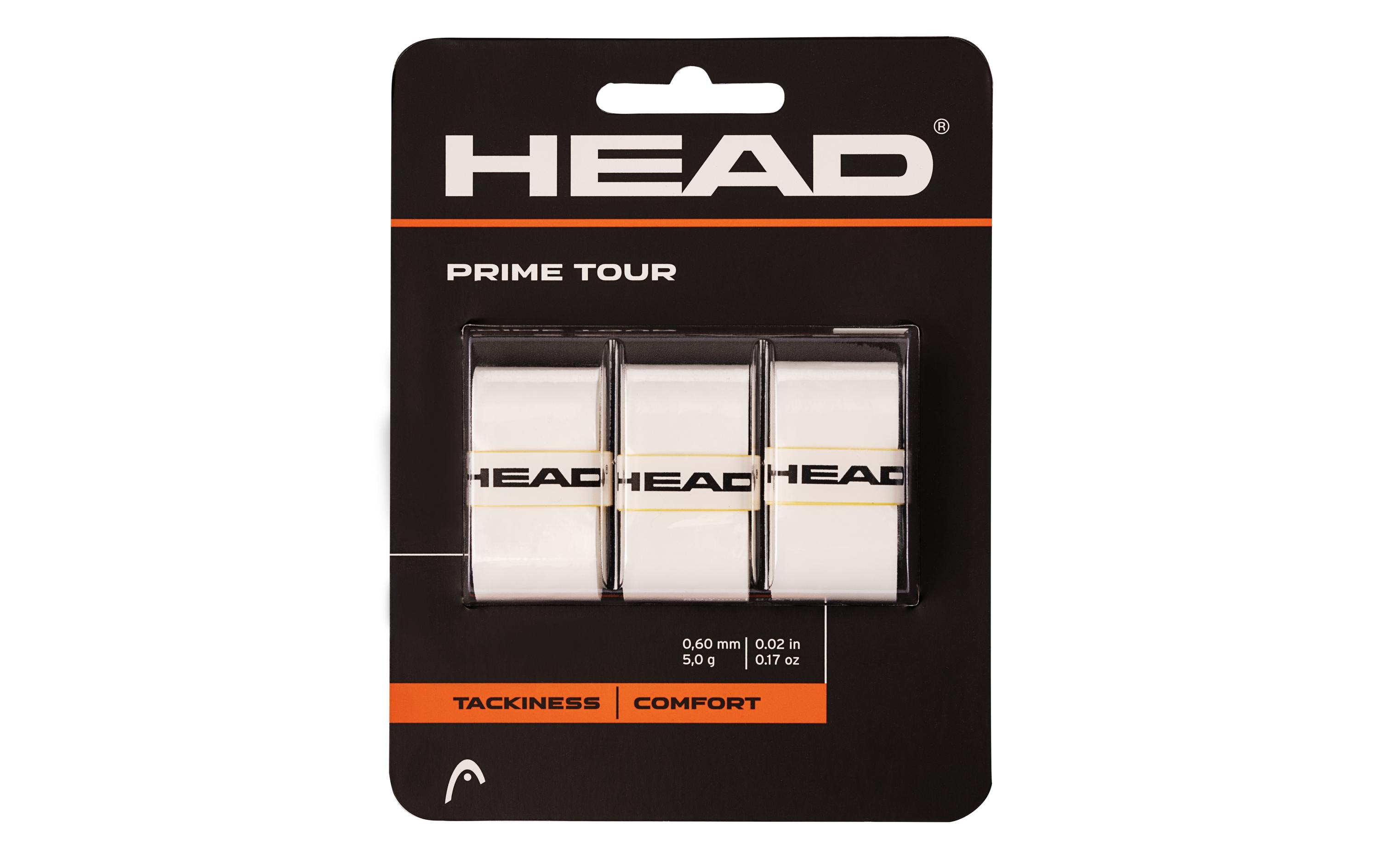 Over Grip Prime Tour 3er-Pack WeissOvergrip für Tennis