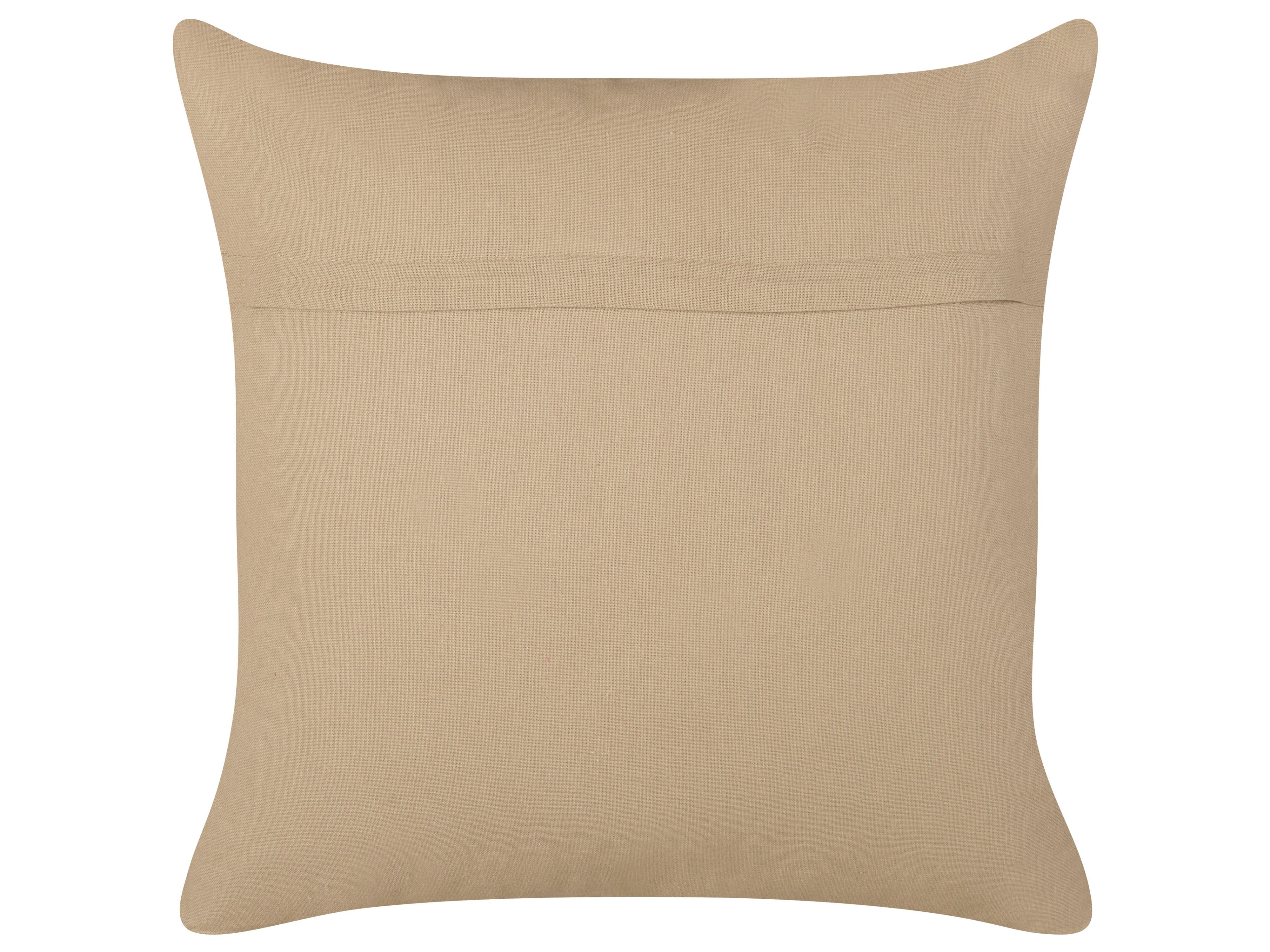 Set van 2 sierkussens DESALIX Jute 45 x 45 cm Beige gestreept