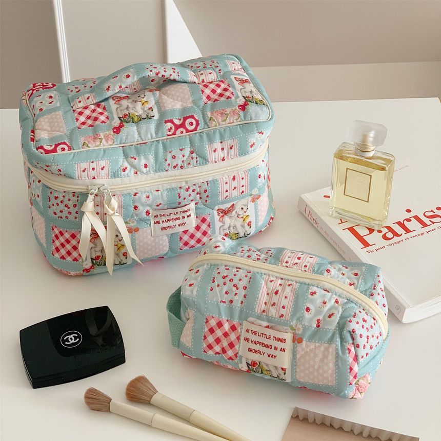 Olsin - Reis-make-uptas met schapen-/hondenprint (verschillende designs) / Set