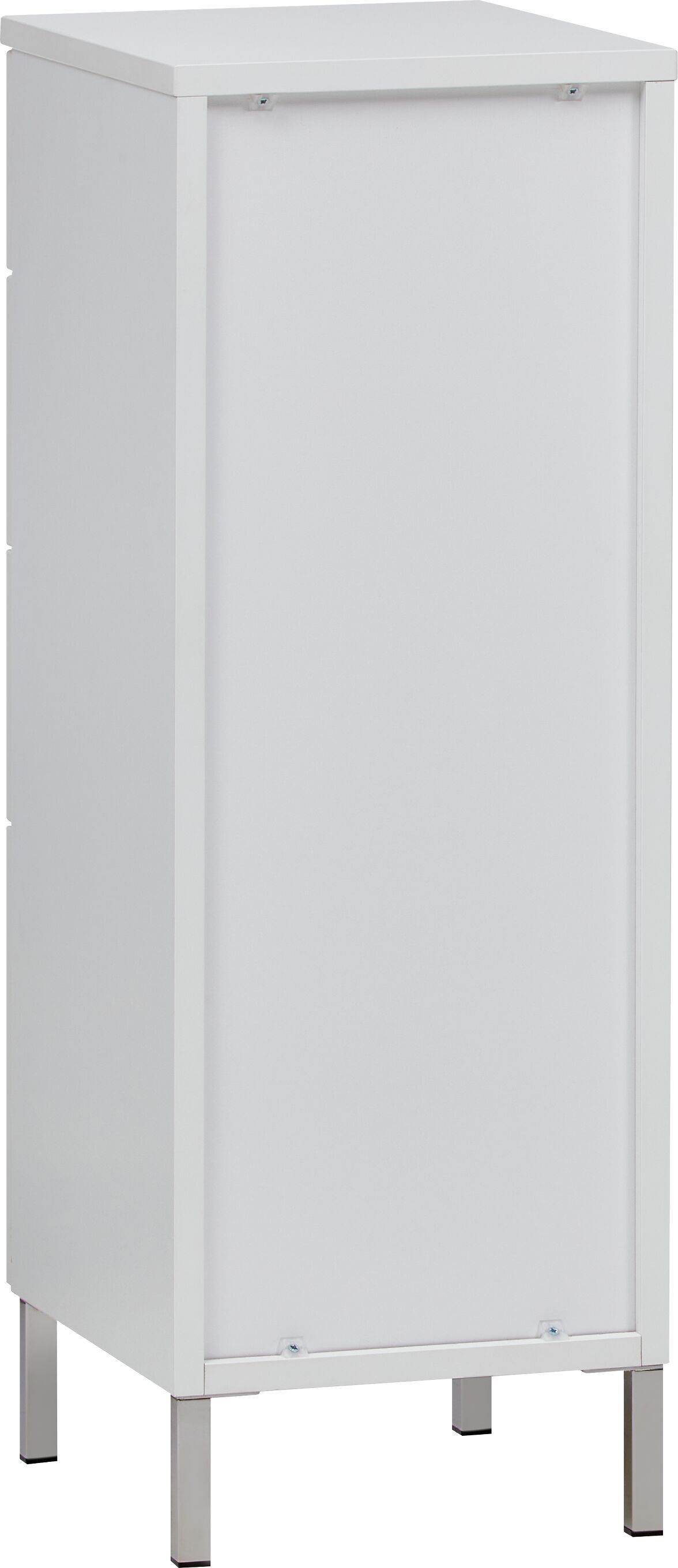 FERNANDEZ Beistellmöbel - Weiss / B: 30.2 cm x T: 35.0 cm x H: 85.5 cm