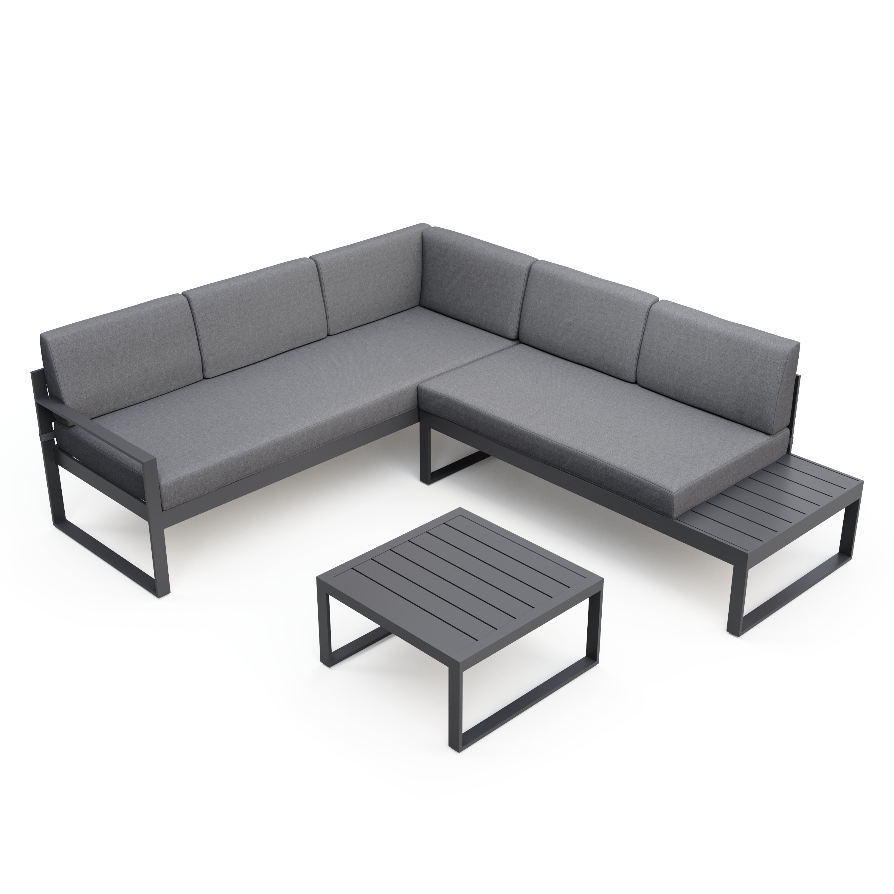 Lounge ROKSOLANA anthrazit/schwarz
