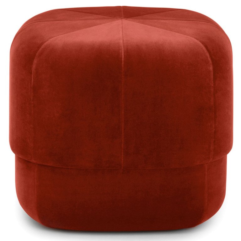 Normann Copenhagen Circus Velour poef small rust