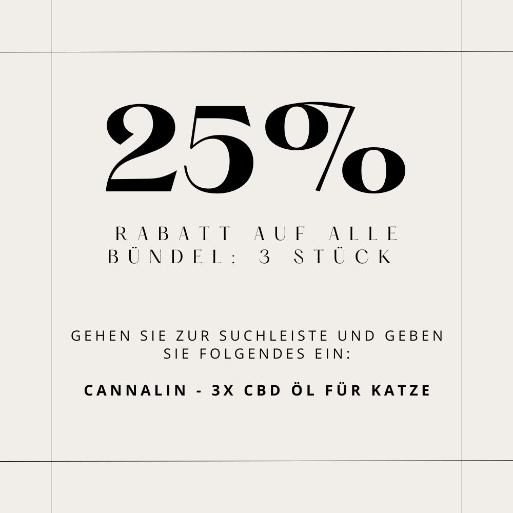 Cannalin - CBD Öl für Katze mit Lachsöl - 2.5%