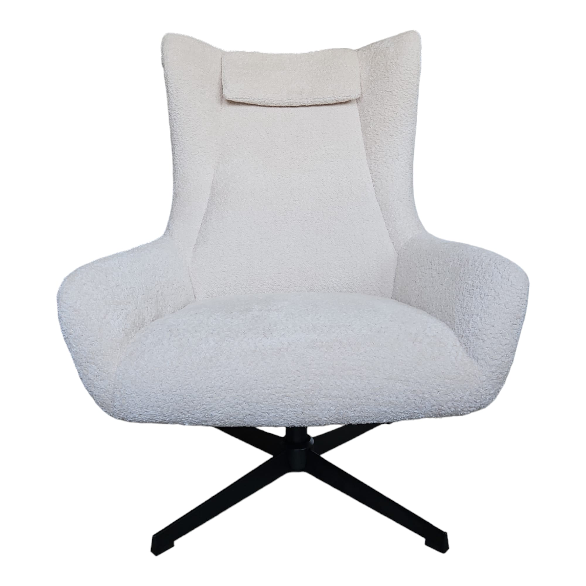 Interieurdirekt draaifeuteuil Carla bouclé beige