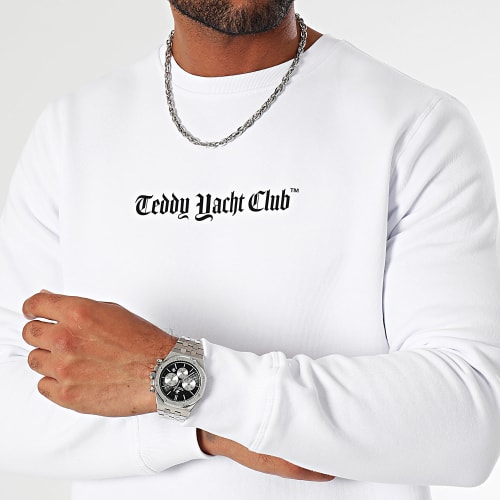 Sweat Crewneck Art Series Blue Back Blanc