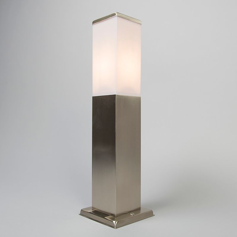 Buitenlamp staal 45cm IP44 - Malios met grondpin en kabelmof
