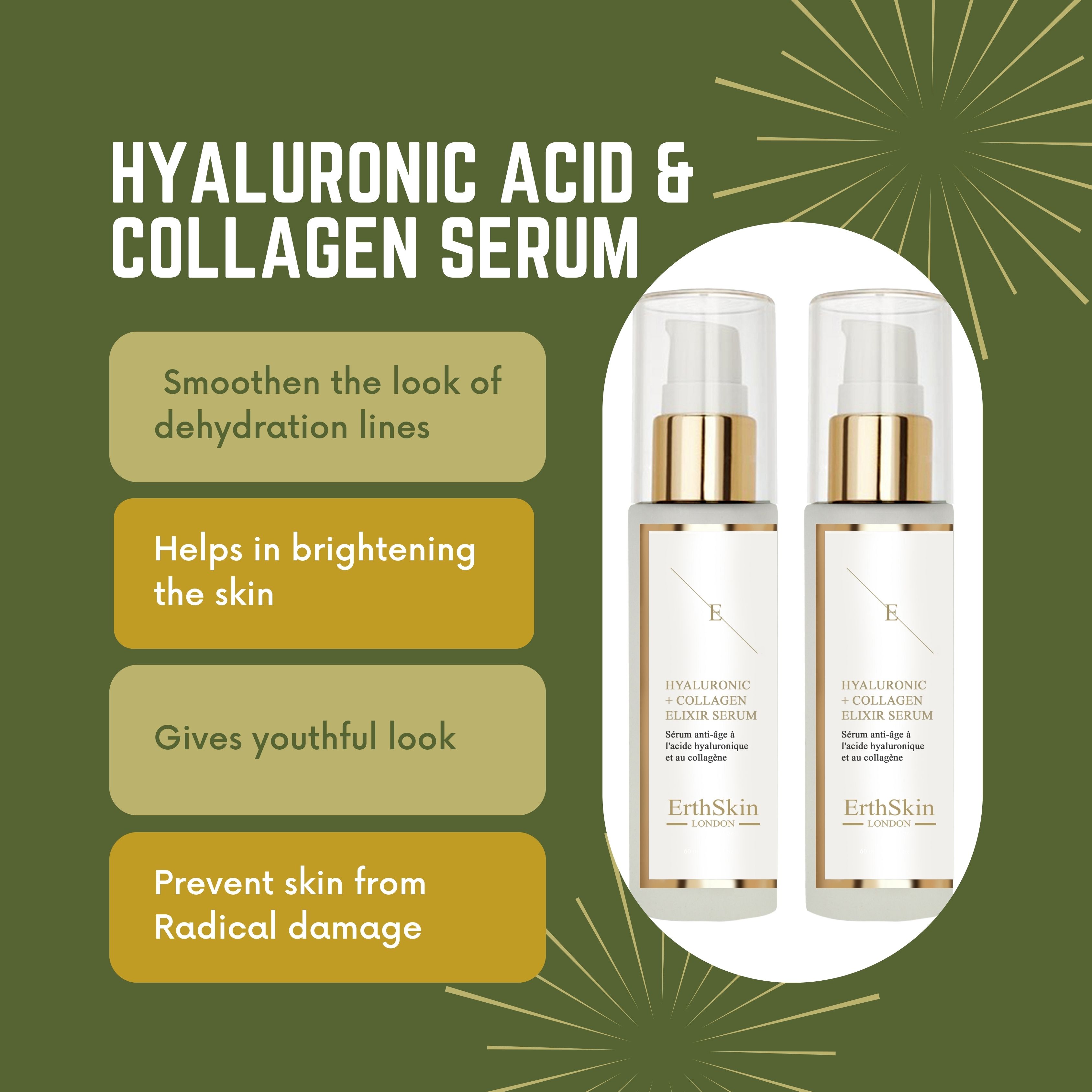 Erth skin london Hyaluronsäure- und Kollagenserum set