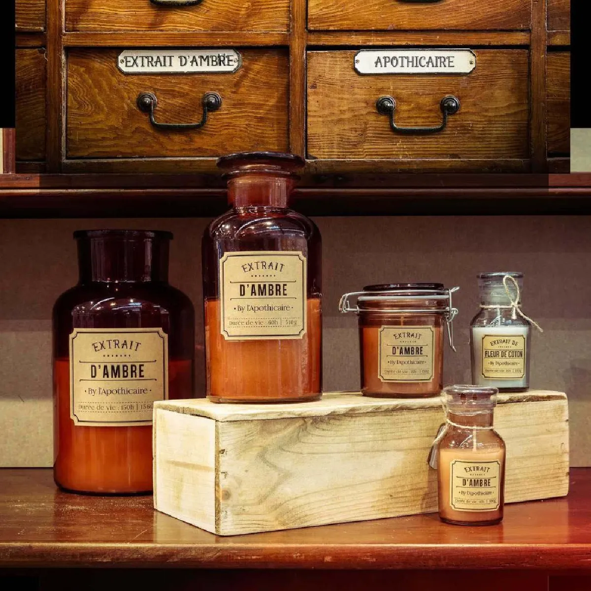 The Home Deco Factory the_home_deco_factory Bougie parfumée Apothicaire