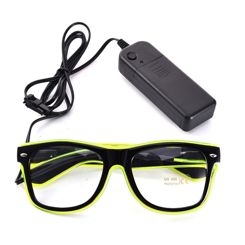 LED Party Brille Festival Leuchtbrille Verkleidungs Accessoire - Grün
