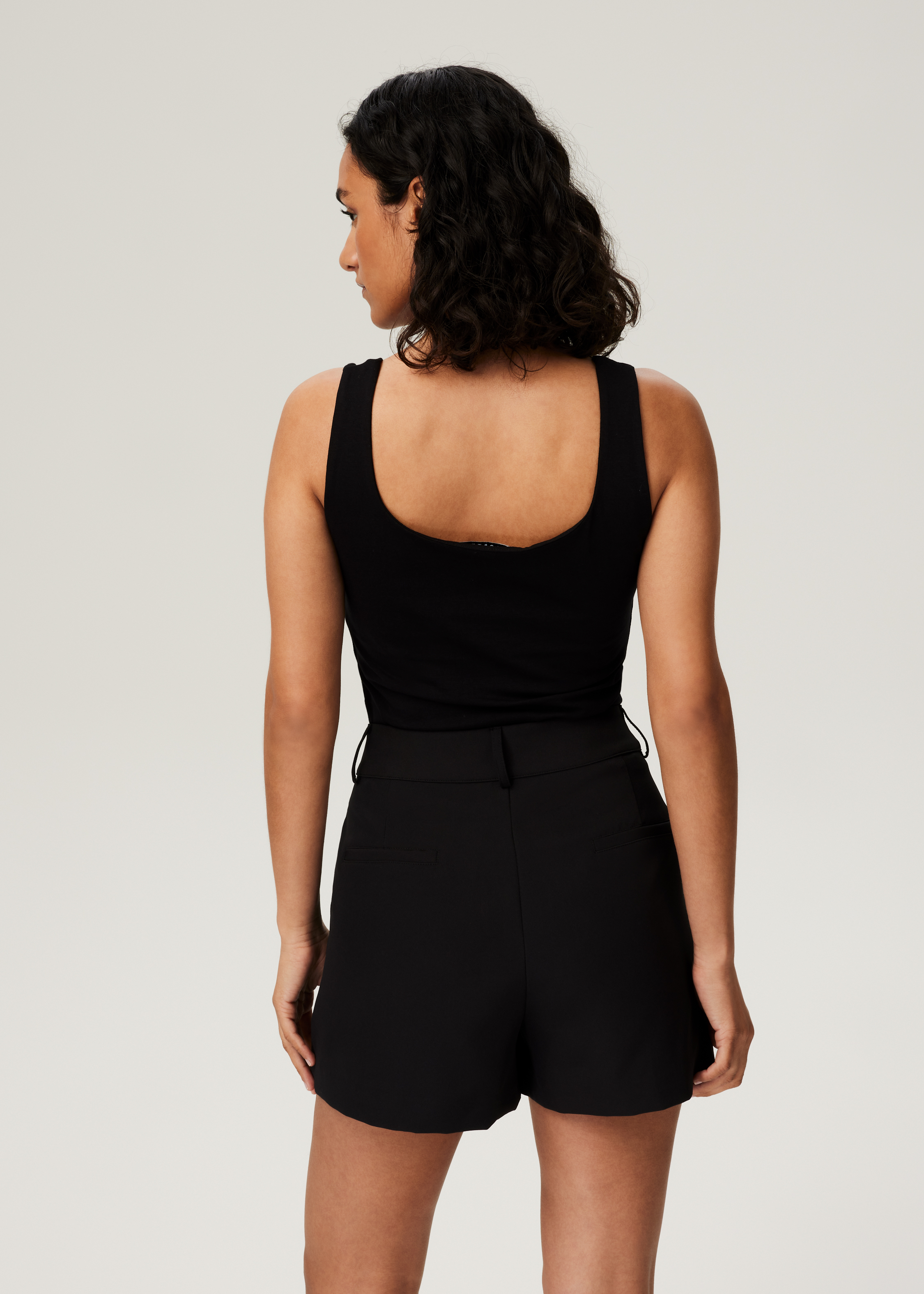 Singlet met vierkante hals