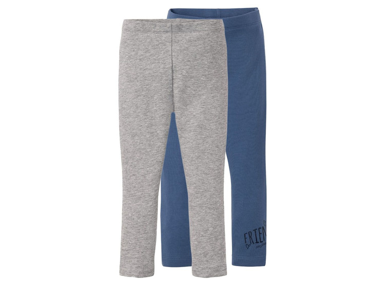 2 leggings voor peutermeisjes