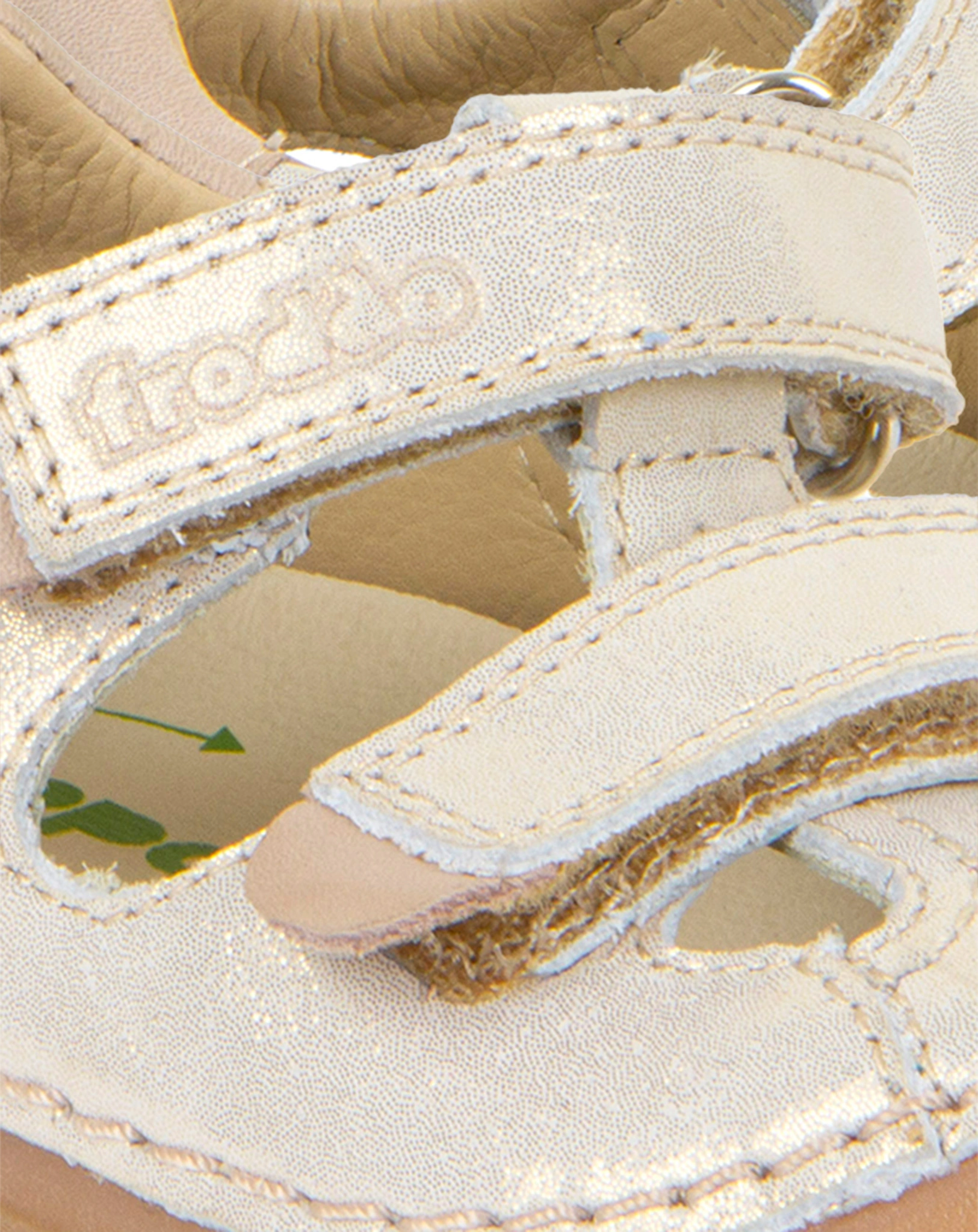 Klett-Lauflernsandalen PAIX DOUBLE in gold shine