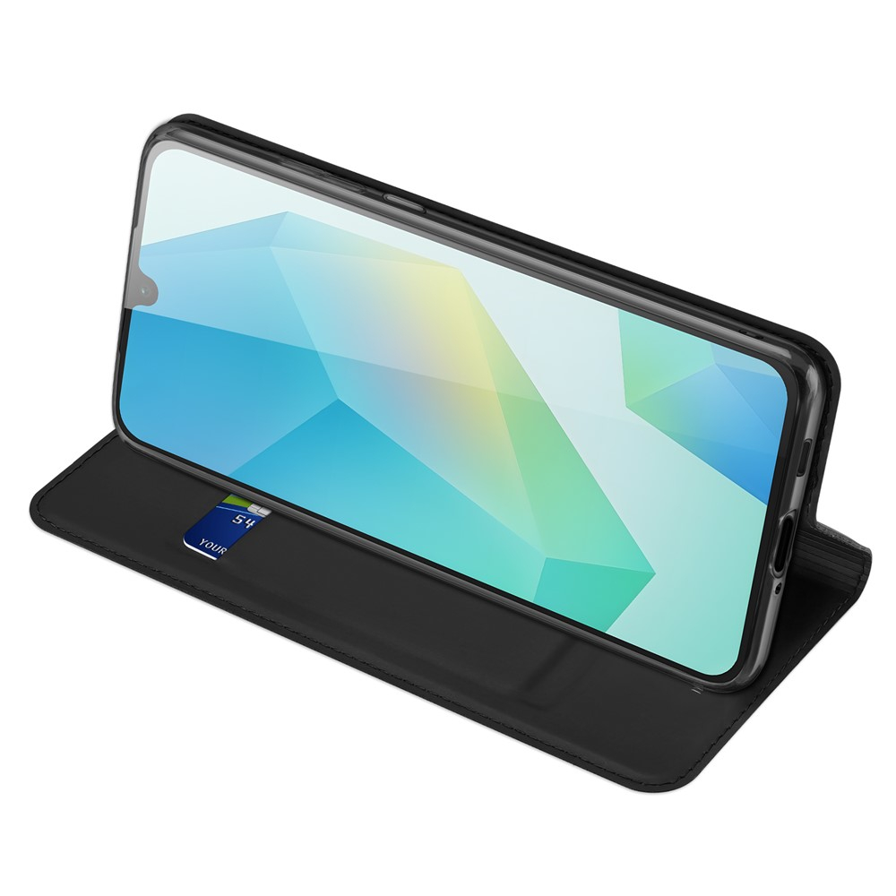 Samsung Galaxy A17 Flip Wallet Cover Leder Tasche - Schwarz