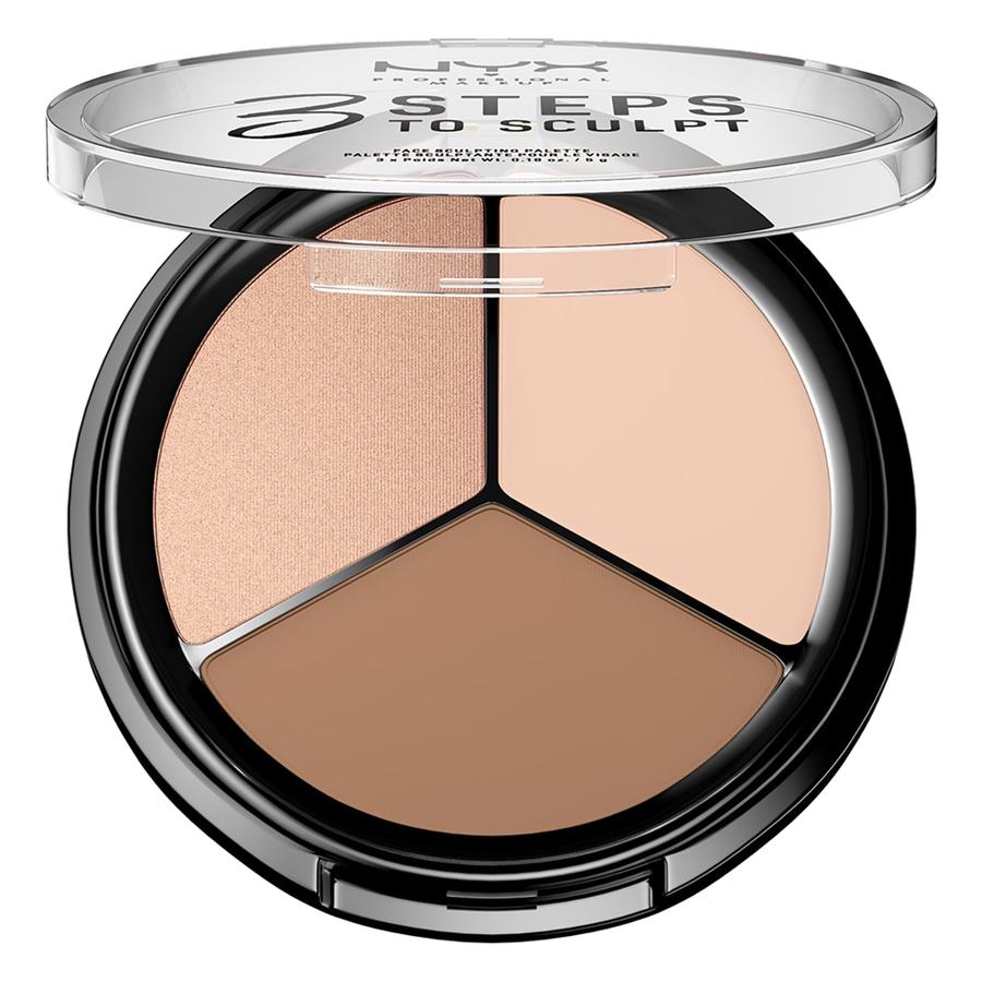 NYX Professional Makeup 3 Steps to Sculpt Face Sculpting Palette Fair 3x5g