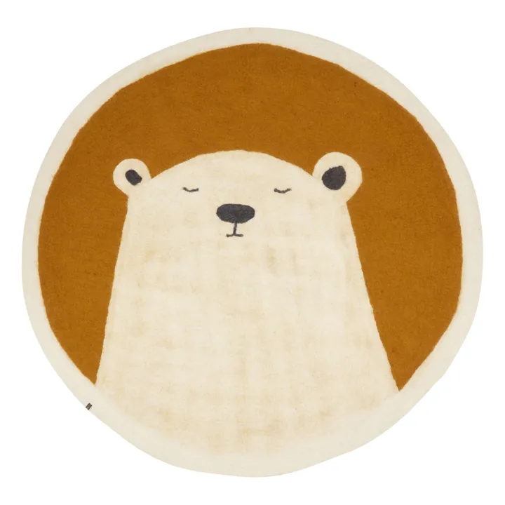 Muskhane Tapis Pasu Grizzly en feutre | Doré