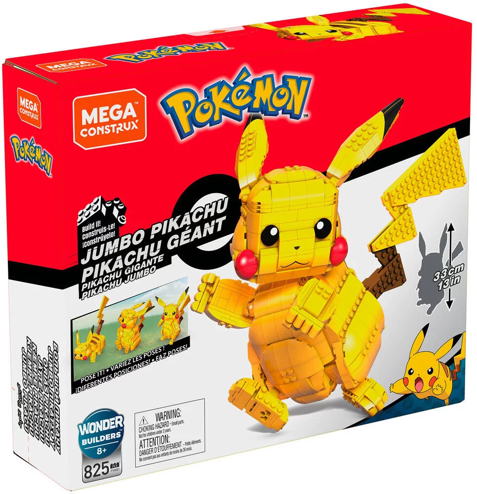 PIKACHU GEANT A CONSTRUIRE 30 CM - POKEMON