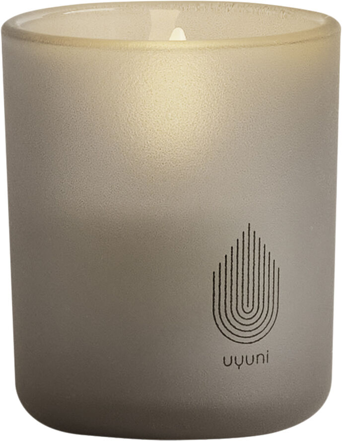 Uyuni Glass Candle, Sandstone, 2-pack, 6x7 cm Sandstone