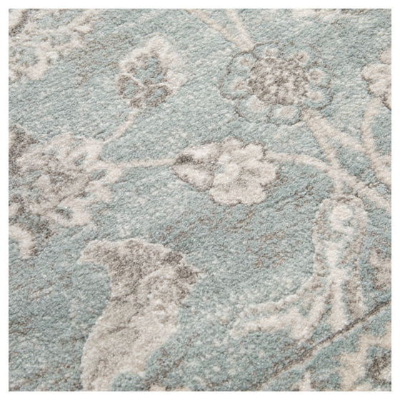 Tapis à motif floral oriental - nora - bleu - 160 x 230 cm