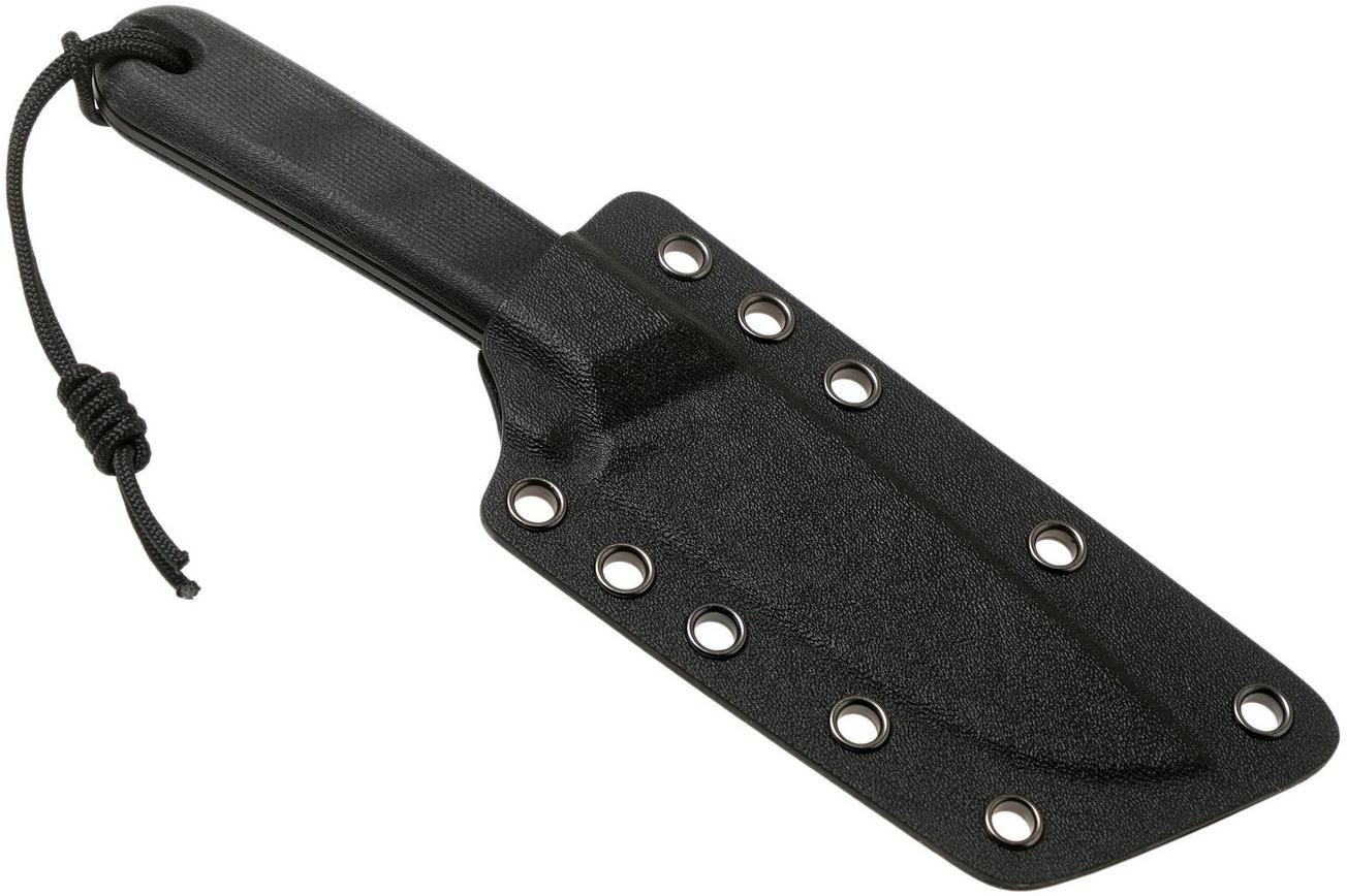 The James Brand The Hell Gap black   black micarta vaststaand mes