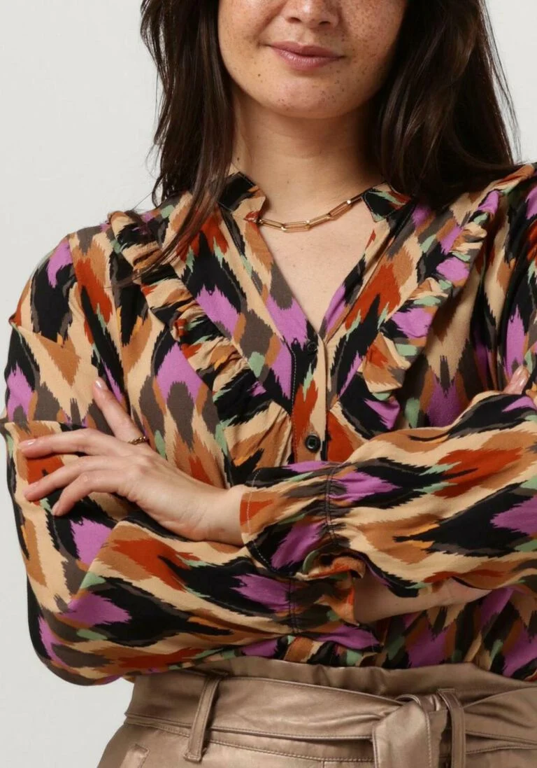 AAIKO multi aaiko blouse jill multi ethnic vis 523