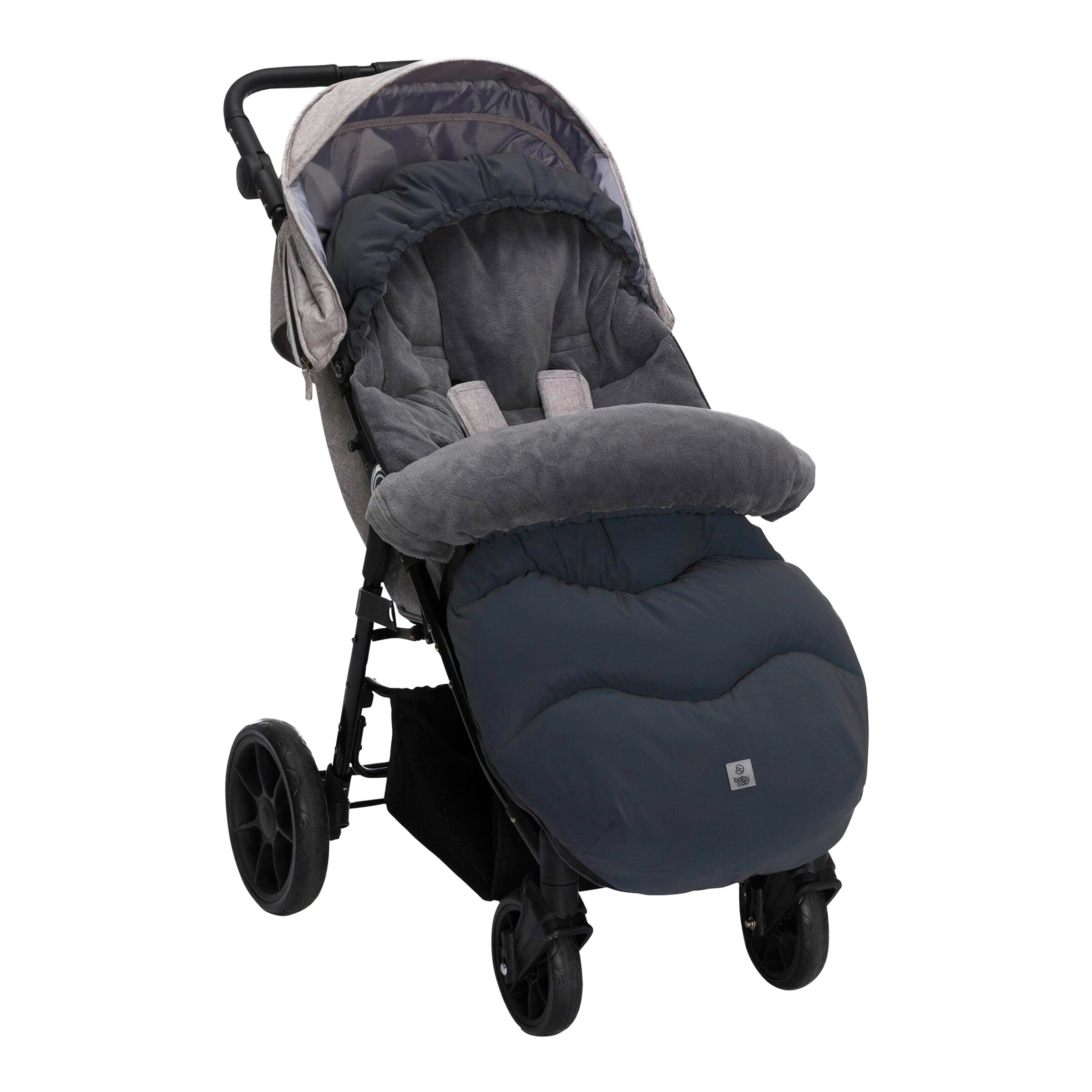 babycab Winterfußsack Vanna Aurora für Kinderwagen, Buggy schwarz