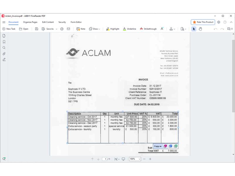 ABBYY FineReader PDF Corporate ESD, Subs., Single User, 3 J Umfassende PDF-Lösung