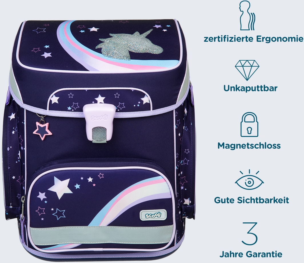 Scooli Schulranzen »EasyFit, Dreamland« Reflektoren