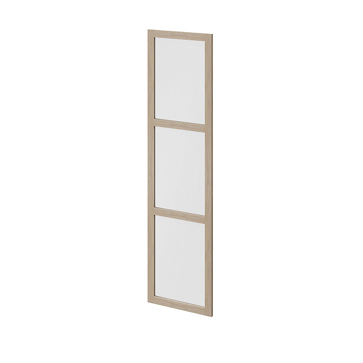Porte battante effet chêne en verre opaque GoodHome Atomia H 187,2 x L. 49,7 cm