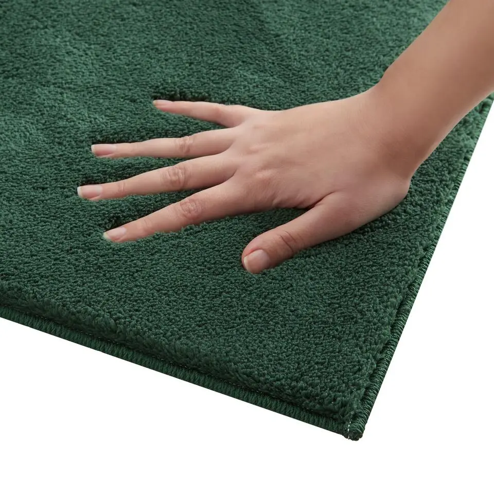 tectake® Kortpolig vloerkleed Soft Zone 140 x 200 cm - Groen