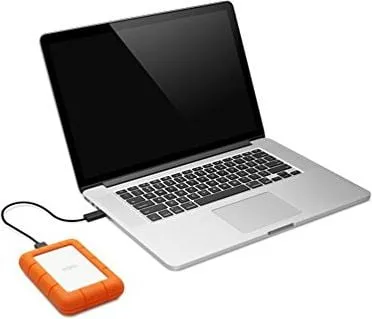 LaCie Rugged Mini - Harddisk - 4 TB - ekstern (bærbar) - USB 3.0 - 5400 rpm - 256-bit AES - med Seagate Rescue Data Recovery