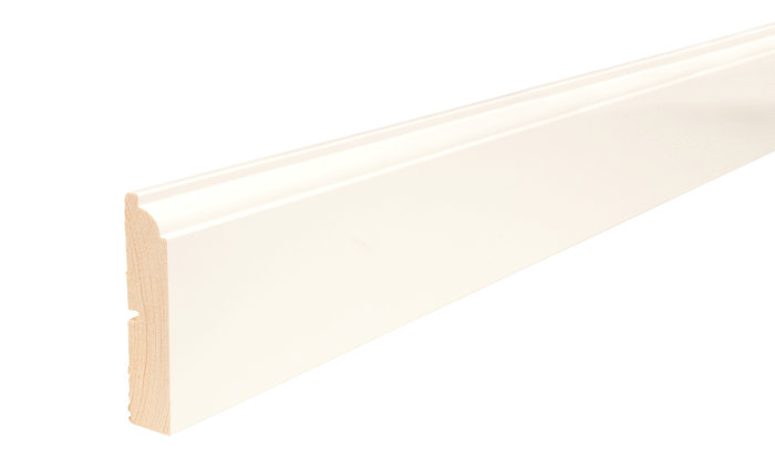 Fodliste almue hvid - 15 x 68 x 3600 mm