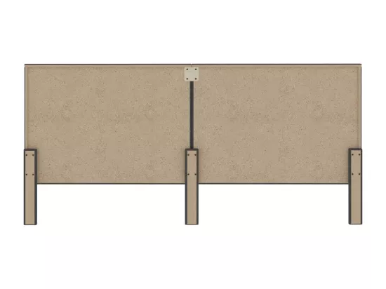 Tête de lit Gris foncé Tissu 200x200 cm