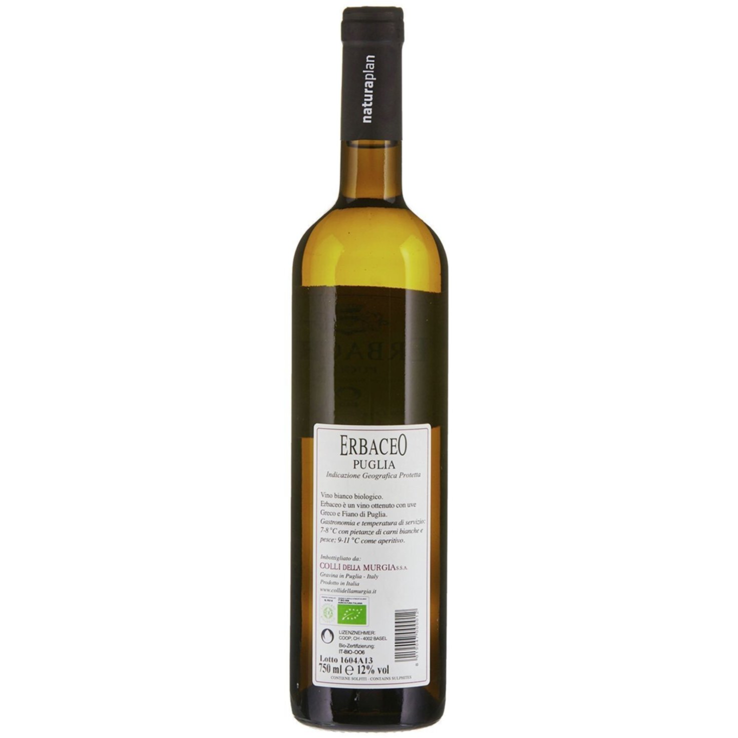 Naturaplan Bio-Puglia IGP Bianco Erbaceo -75cl
