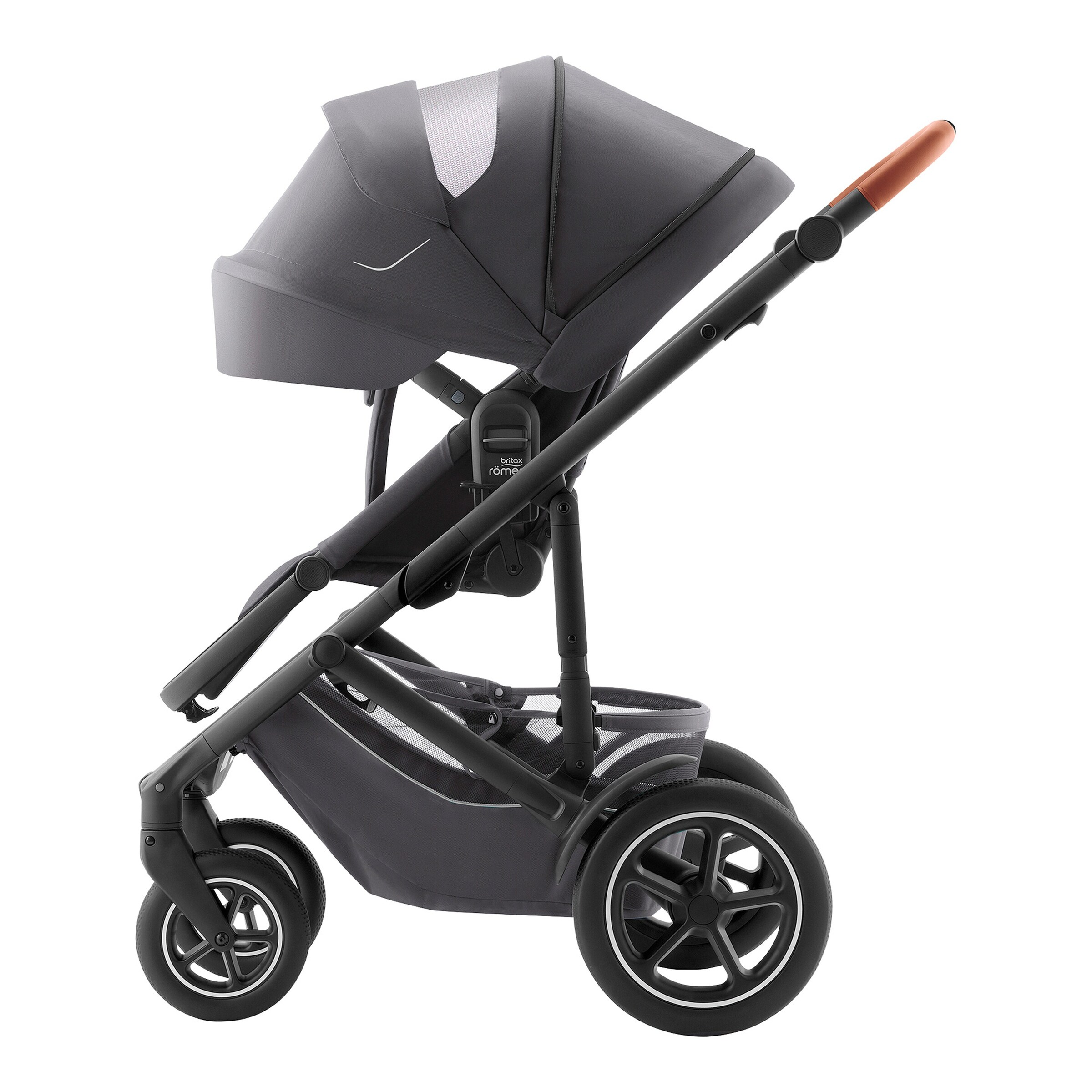 Britax Römer - Britax Römer Diamond Kombikinderwagen SMILE 5Z STYLE Travel-Set inkl. Babyschale BABY-SAFE PRO und Isofix-Basis VARIOBASE 5Z midnight grey / mineral grey