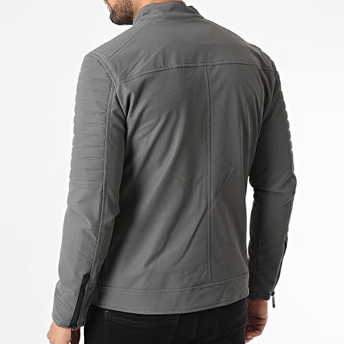 Veste Biker 117 Gris Anthracite