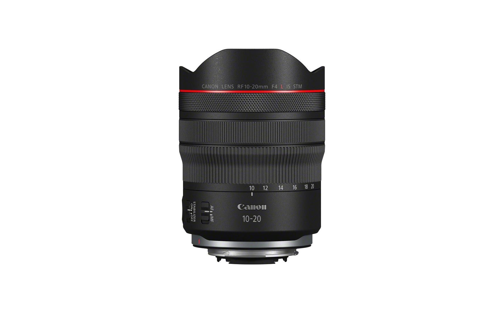 Zoomobjektiv RF 10-20mm F/4.0L IS STM Canon RF<br>10-20mm Weitwinkelzoom mit Bildstabilisator