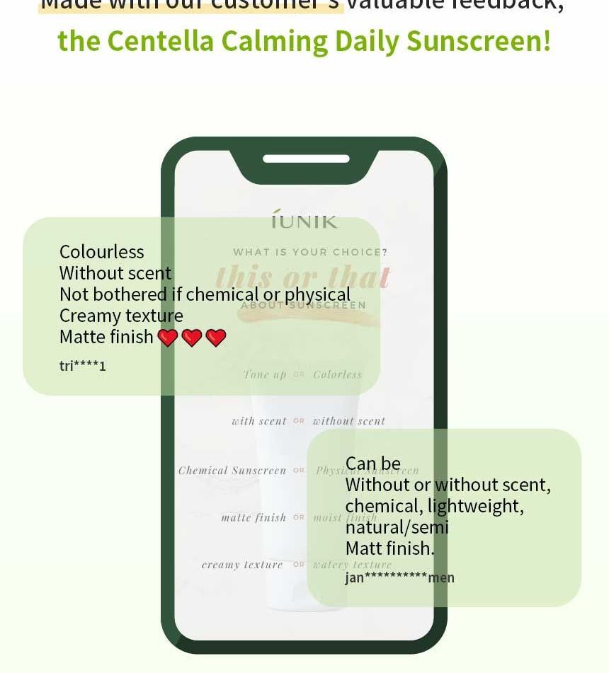 iUNIK - Centella Kalmerende Dagelijkse Zonnebrandcrème