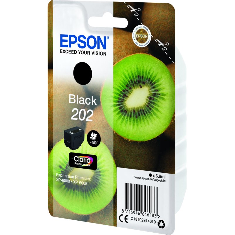 Epson Kiwi Singlepack Black 202 Claria Premium Ink