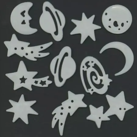 Lutz Mauder TapirElla Leuchtsticker Glow in the Dark - Raketen & Planeten