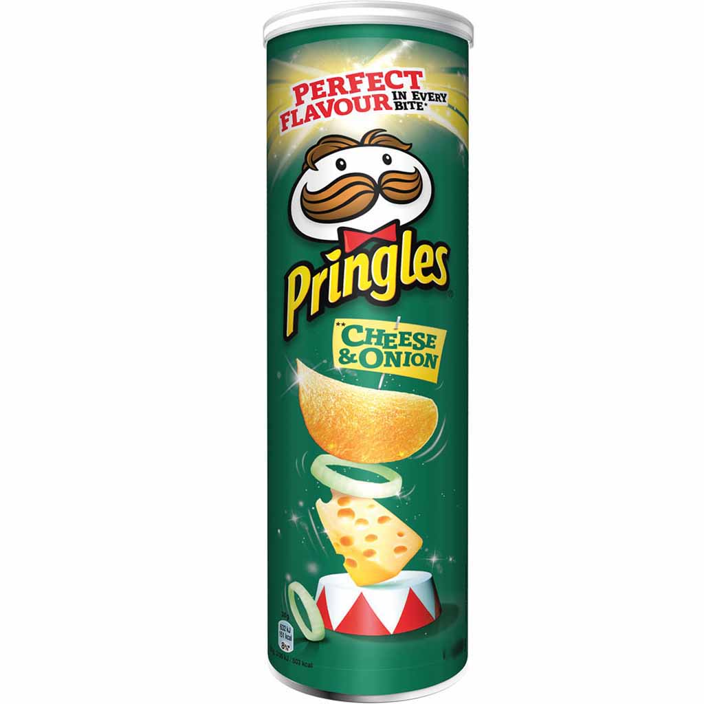 Pringles Cheese & Onion 165g MHD:3.10.25